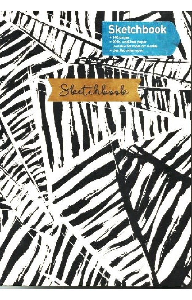 Ebony and Ivory Coptic-Bound  Sketchbook